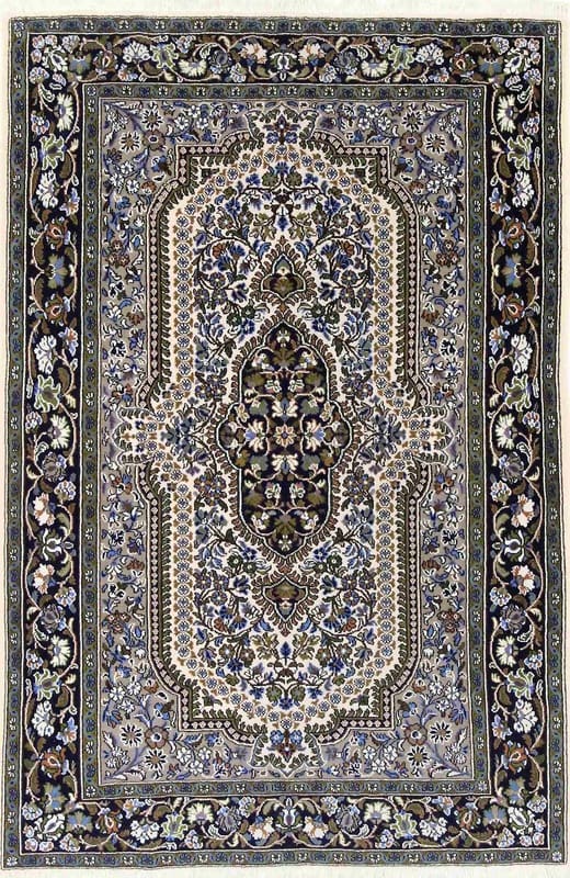 Orientteppich Ghom 165x103 cm, handgeknüpft, elegantes Muster