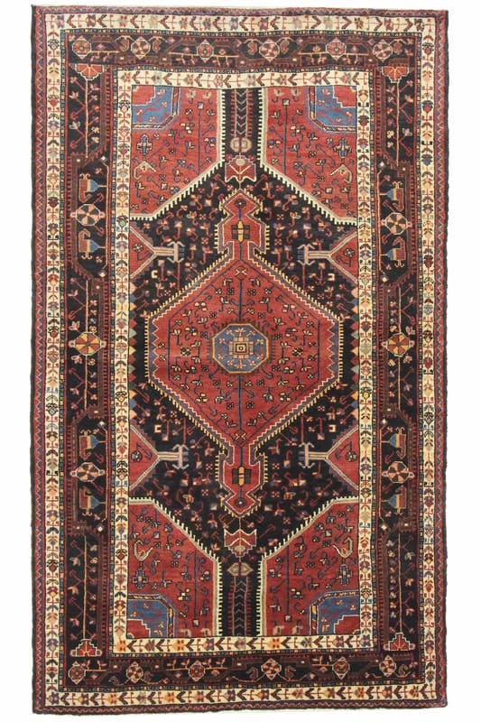 Orientteppich Hamedan 246x146 cm - Semi-antiker Tuserkan, handgeknüpft