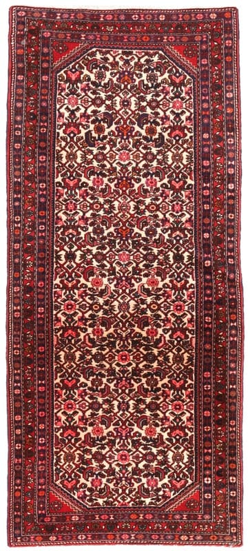 Orientteppich HOSEANABAD 192x84 cm, 200.000 Knoten/m², Perser handgeknüpft