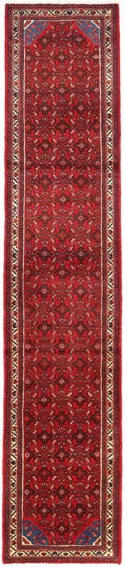 Orientteppich HOSEANABAD 403x86 - Antik, handgeknüpft, Hamedan
