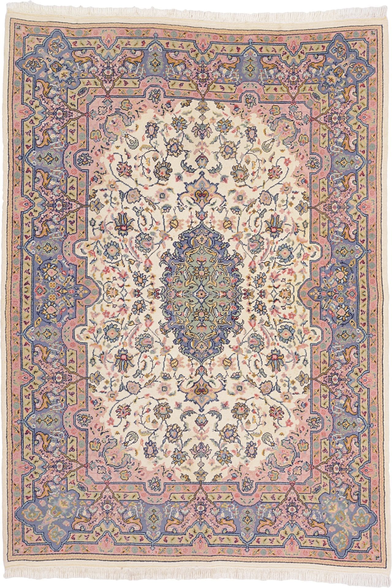 Orientteppich Kirman 172 x 236 cm, florale Muster, handgeknüpft H1