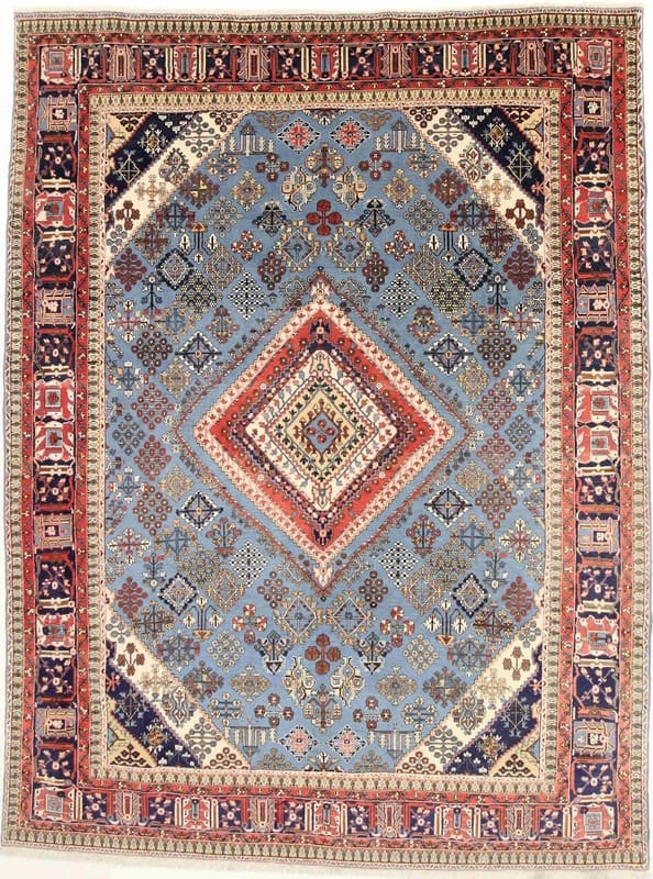 Orientteppich Meymeh 309x234 cm, 100% Wolle, handgeknüpft H1