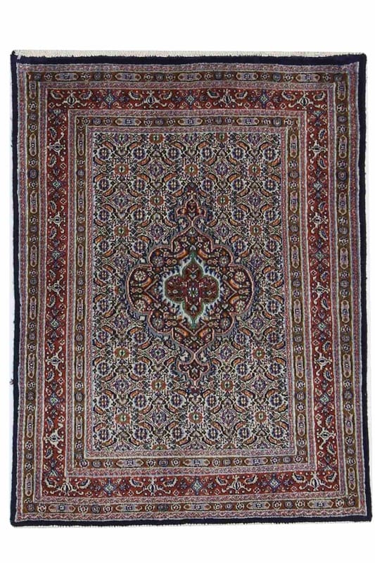 Orientteppich MOUD 109x82, feines Muster, handgeknüpft