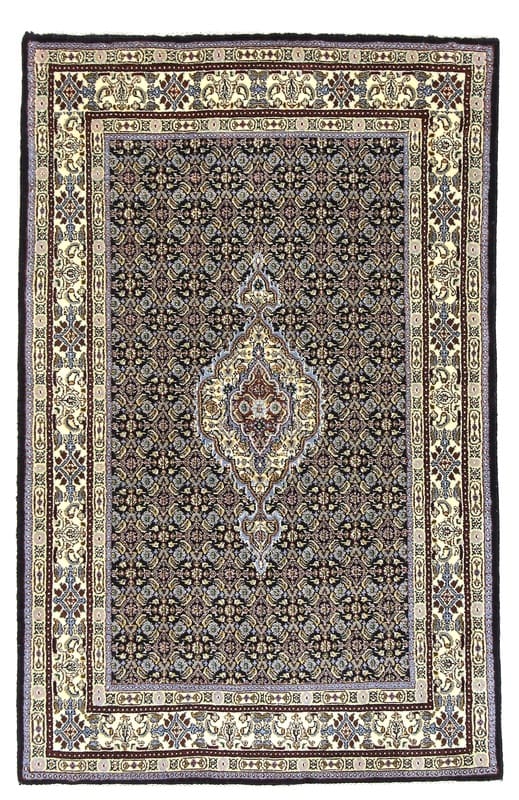 Orientteppich Moud 150x95 cm, handgeknüpft, bunte Muster