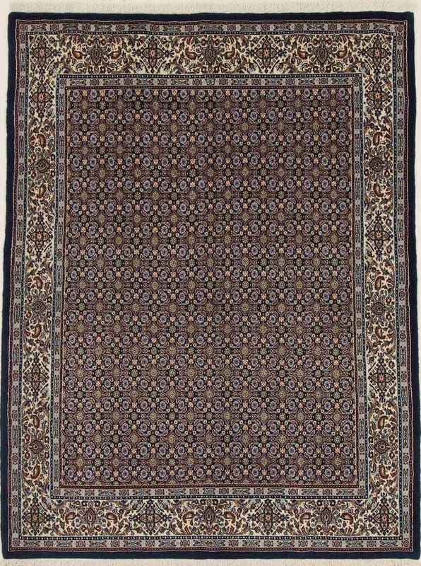 Orientteppich MOUD 204x153 cm | Handgeknüpft, buntes Muster