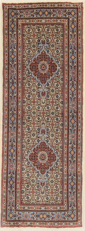 Orientteppich MOUD 207x77 cm, handgeknüpft, einzigartiges Muster