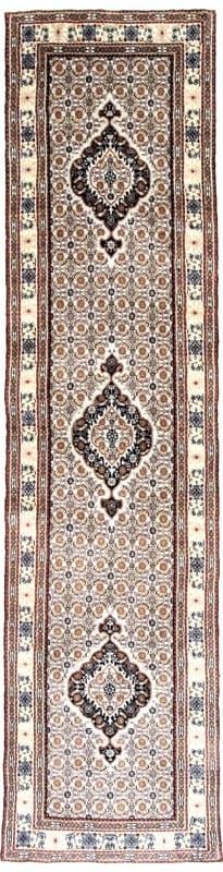 Orientteppich Moud 300x77 Medaillon-Muster handgeknüpft