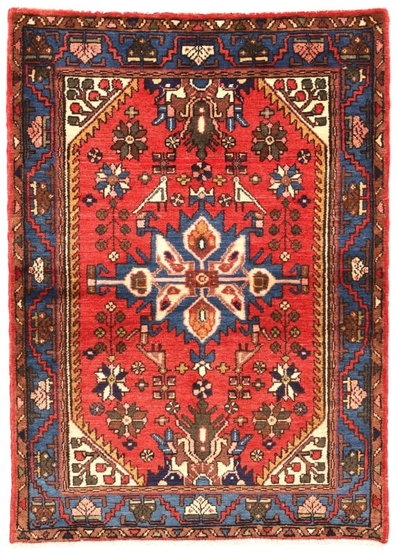 Orientteppich Nahavand 144x104 cm, antik, handgeknüpft