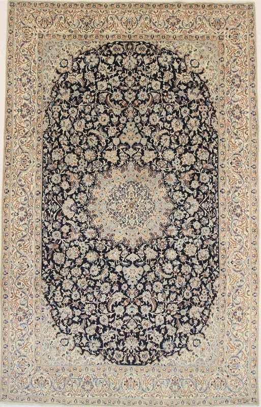Orientteppich NAIN 9 La Carpet 382x241, feine Knüpfkunst, handgeknüpft