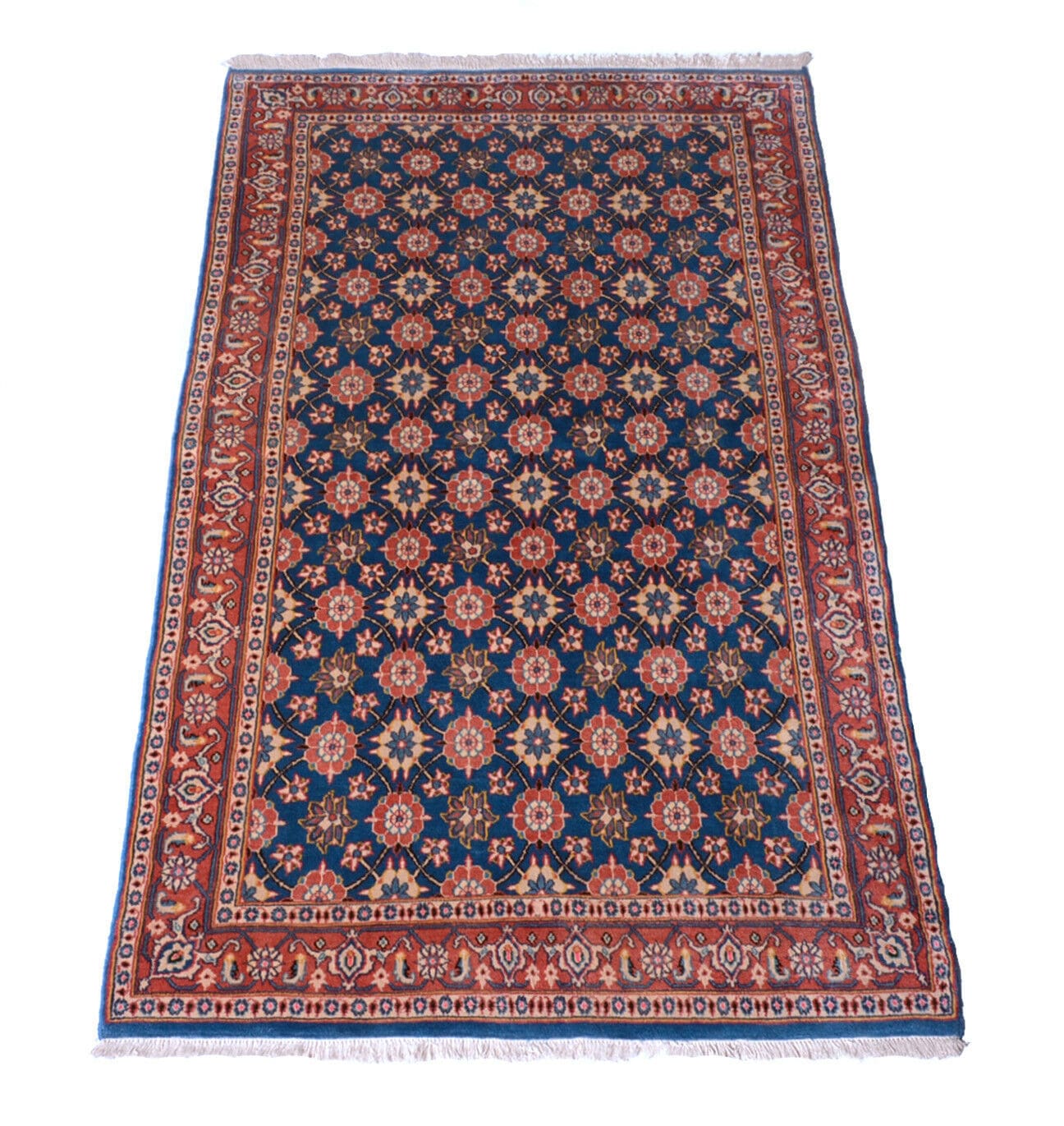 Orientteppich Perser Varamin 205x121 cm, 280.000 Knoten, Wolle handgeknüpft