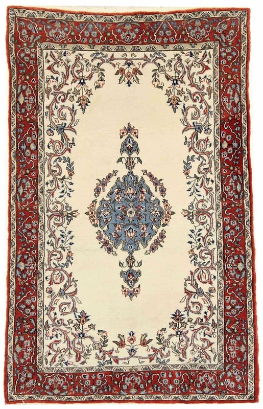 Orientteppich Qom 166x111 cm aus Seide, handgeknüpft, luxuriös