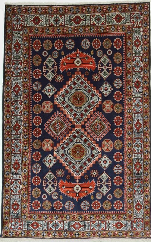 Orientteppich Russ 202x128 cm, mittelfein geknüpft, einzigartig