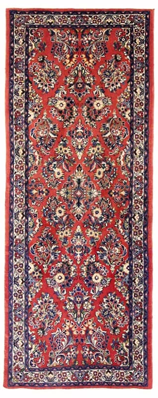 Orientteppich Sarough 212x81 – Antik, einzigartiges Design, handgeknüpft