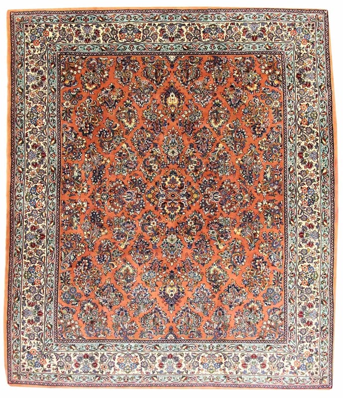 Orientteppich Sarough 262x225 cm – handgeknüpft, edles Muster