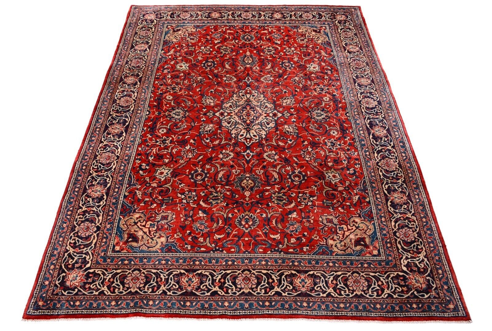 Orientteppich Sarough 313x219 cm, 250.000 Knoten, handgeknüpft