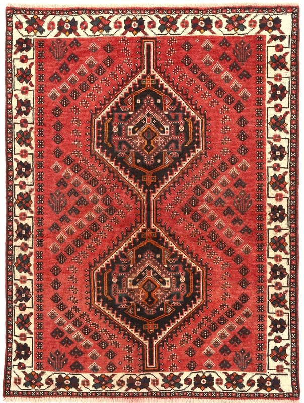 Orientteppich Schiraz 146x109 cm aus Wolle, handgeknüpft