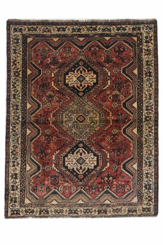 Orientteppich SHIRAZ 157x121 cm - Handgeknüpft, traditionelles Design
