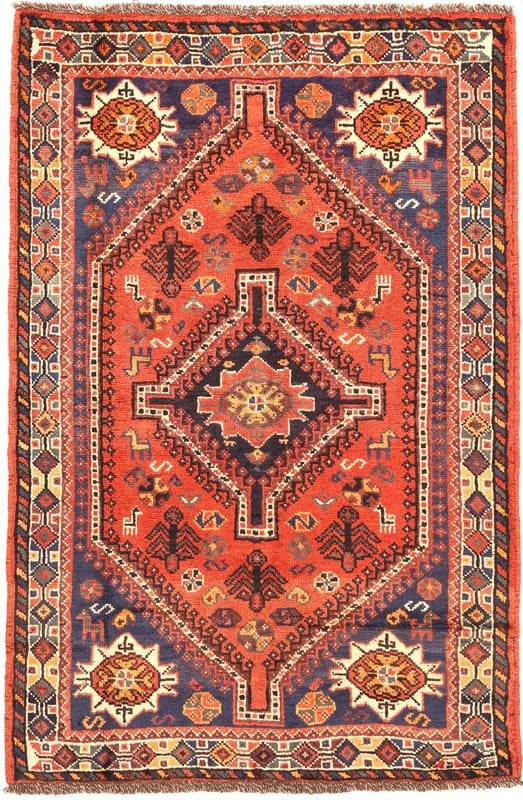 Orientteppich SHIRAZ 162x105 cm | Wolle | Handgeknüpft | Ghaschghai