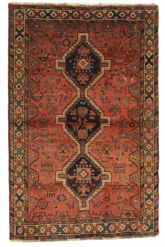 Orientteppich SHIRAZ 168x106 cm – handgeknüpft, traditionell, bunt