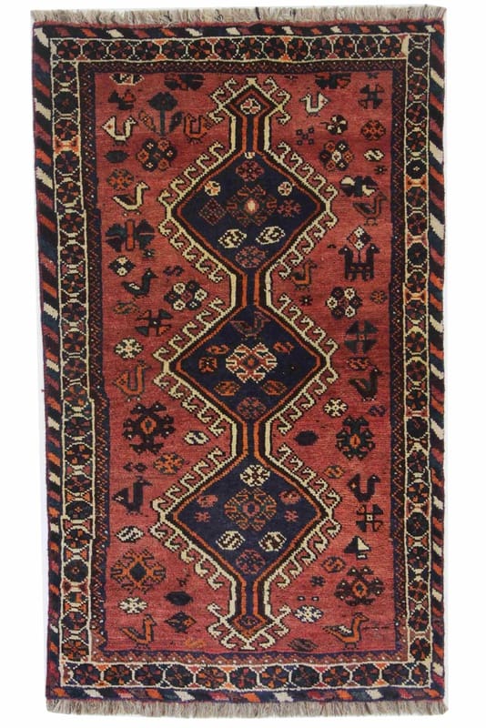 Orientteppich SHIRAZ 171x99, handgeknüpft, farbenfrohes Muster
