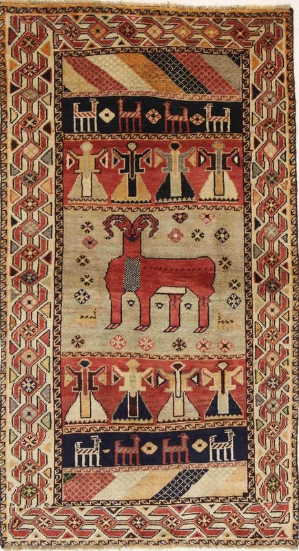 Orientteppich SHIRAZ 188x102 cm - handgeknüpft, stilvolles Design