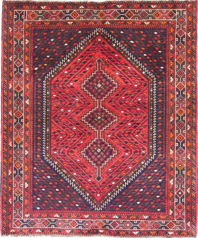 Orientteppich SHIRAZ 207x172 cm | Handgeknüpft, farbenfrohes Muster