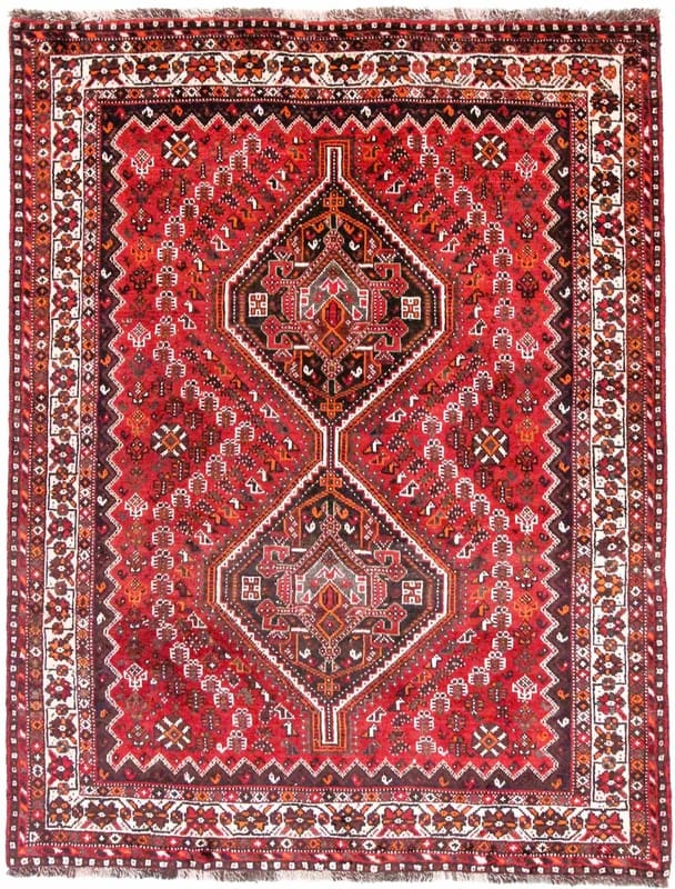 Orientteppich SHIRAZ 208x161 cm – Handgeknüpft, traditionelles Design