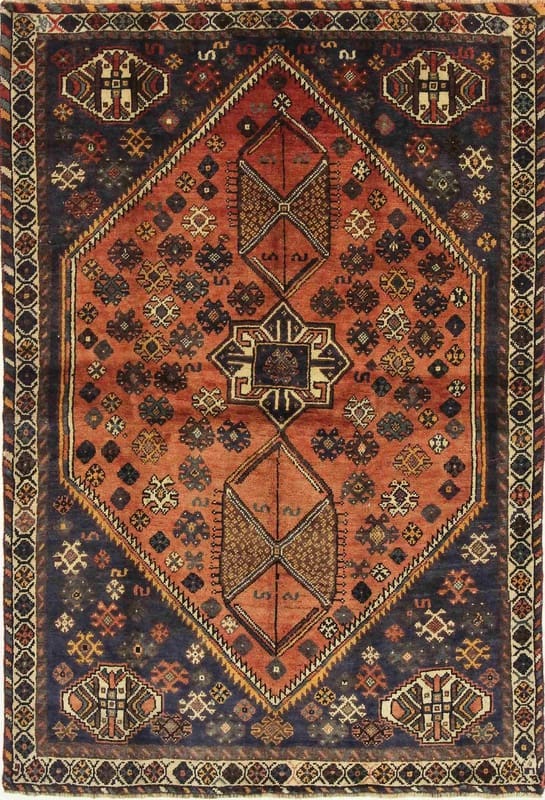 Orientteppich SHIRAZ 213x145 cm, farbenfrohes Muster, handgeknüpft