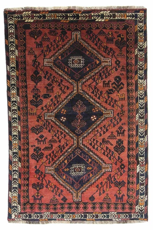 Orientteppich Shiraz 237x158 – handgeknüpft, einzigartiges Muster