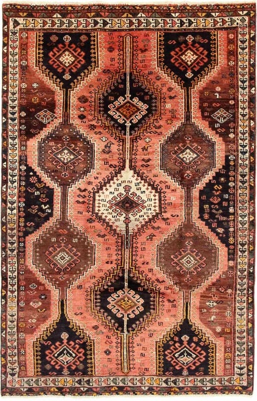 Orientteppich SHIRAZ 240x156 cm, handgeknüpft, orientalisches Muster