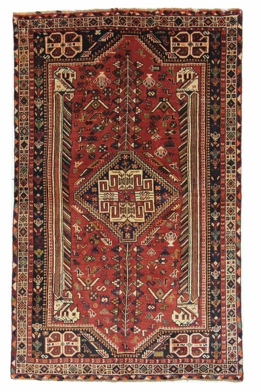 Orientteppich Shiraz 245x154 cm - handgeknüpft, orientalisches Muster
