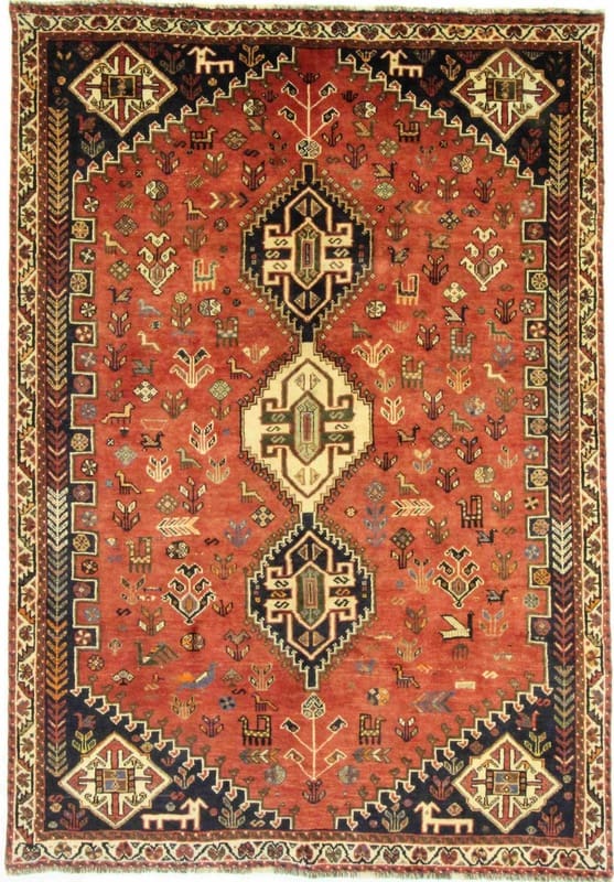 Orientteppich SHIRAZ 245x169 cm, handgeknüpft, traditionelles Design