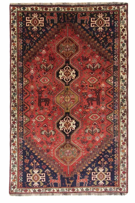 Orientteppich Shiraz 247x156 cm – Handgeknüpft, traditionelles Design