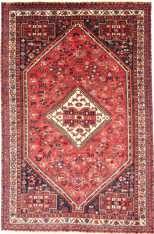 Orientteppich SHIRAZ 250x165 cm, stilvolles Muster, handgeknüpft