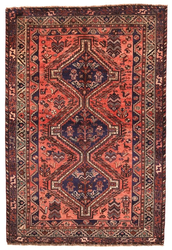 Orientteppich SHIRAZ 251x169cm, Wolle, Nomadenstil, handgeknüpft