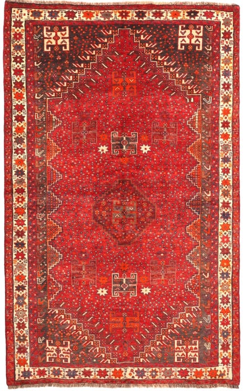 Orientteppich SHIRAZ 253x158 cm, handgeknüpft, Wolle, Ghaschghai