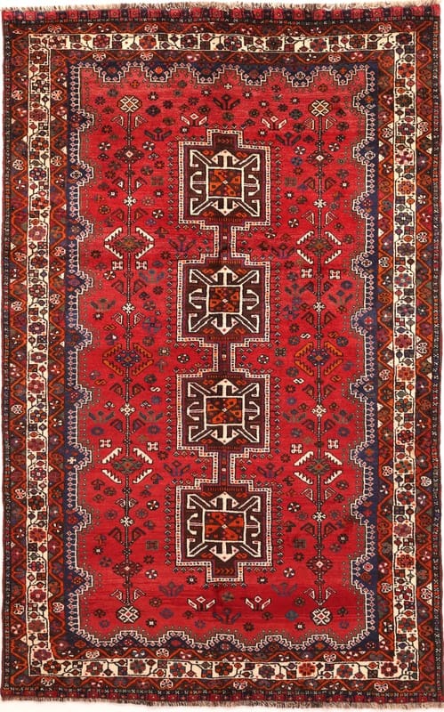 Orientteppich SHIRAZ 258x163 cm | Wolle, handgeknüpft, Ghaschghai