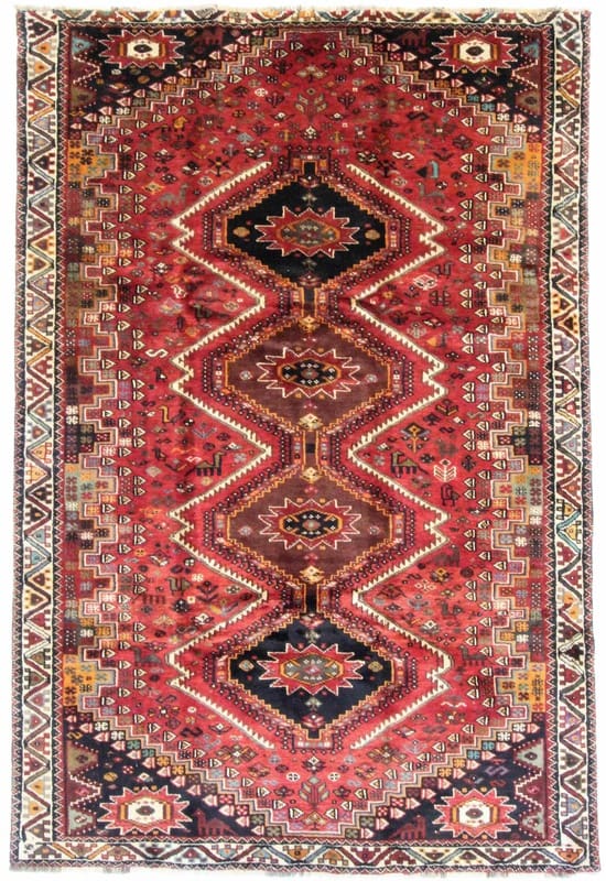 Orientteppich SHIRAZ 258x174 cm, handgeknüpft, klassisches Design