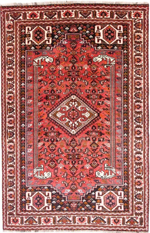 Orientteppich SHIRAZ 262x171 cm - Handgeknüpft, bunte Muster