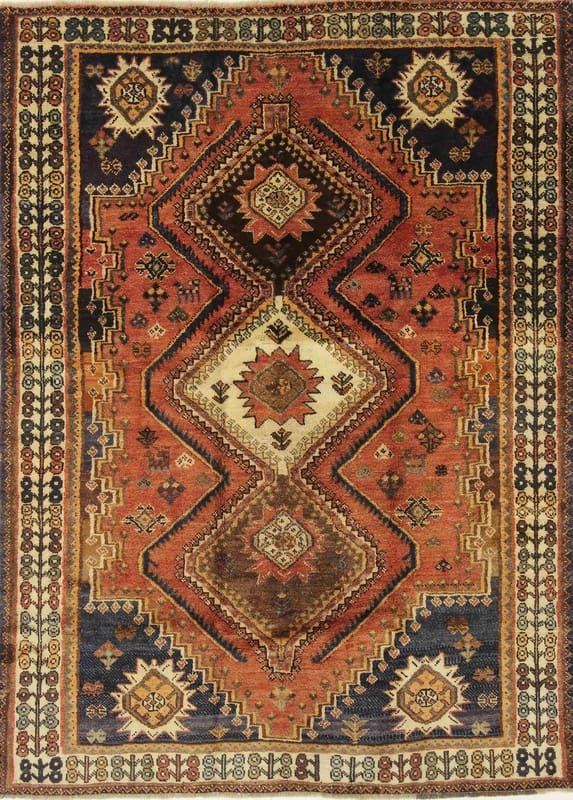 Orientteppich SHIRAZ 265x191 cm – handgeknüpft, traditionelles Design