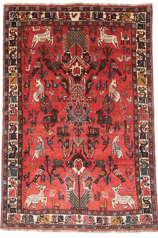 Orientteppich Shiraz 272x194 cm | Handgeknüpft, orientalisches Muster
