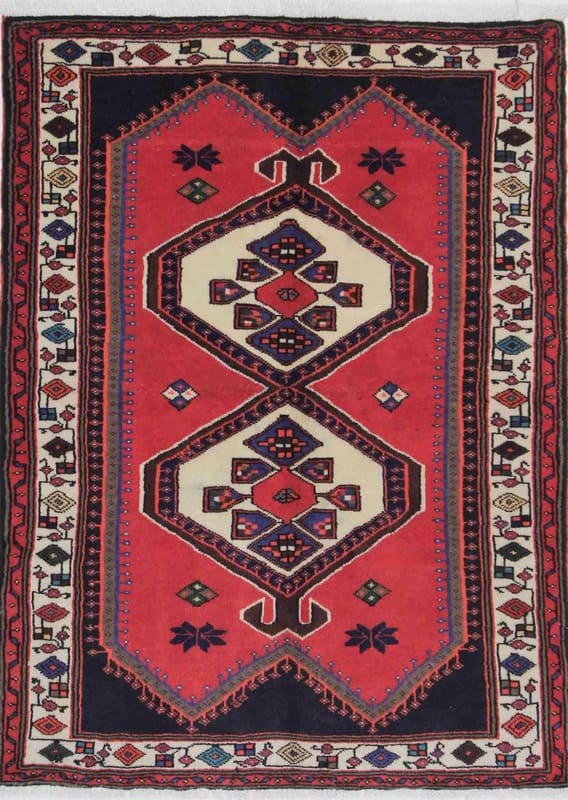 Orientteppich Zanjan 145x108 cm - antikes Muster, handgeknüpft
