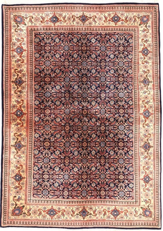 Orientteppich Ziegler 215x156 cm, antik, einzigartiges Design, handgeknüpft