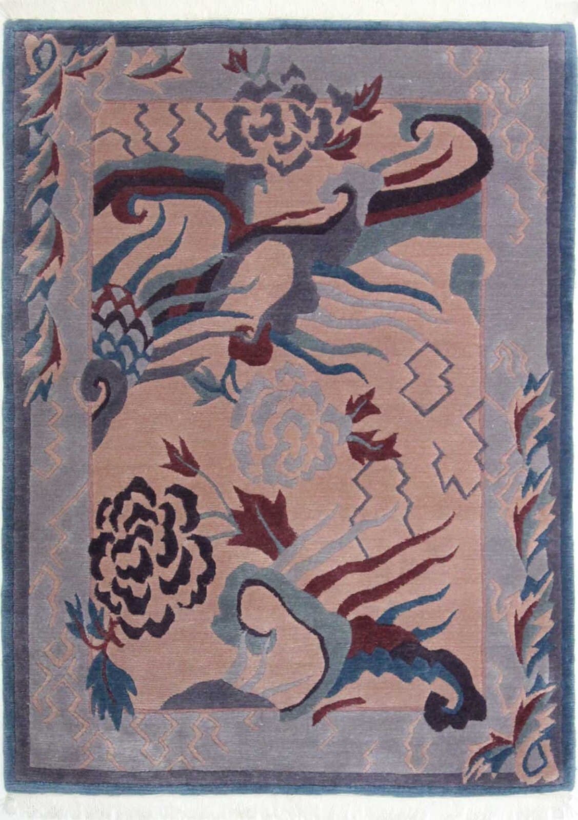 Original Nepal Orientteppich 174 x 124 cm, handgeknüpft, Top Ware