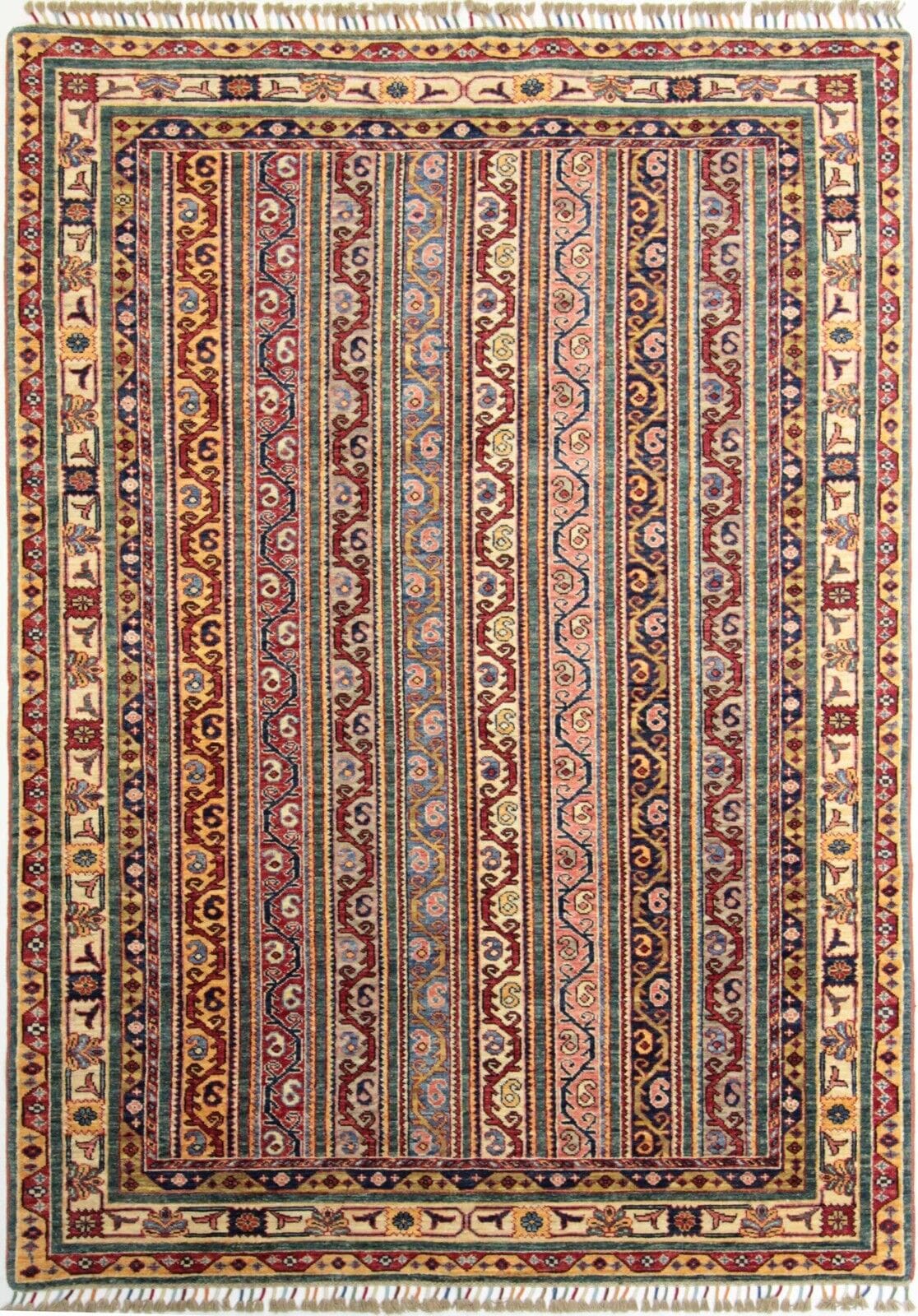 Original Pakistan Teppich Ziegler 240x171 cm, modern, handgeknüpft