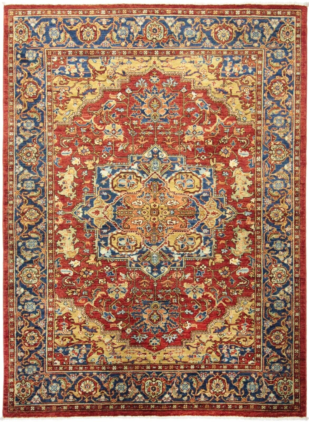 Original Pakistan Teppich Ziegler 243x173 cm, Modern Style, handgeknüpft