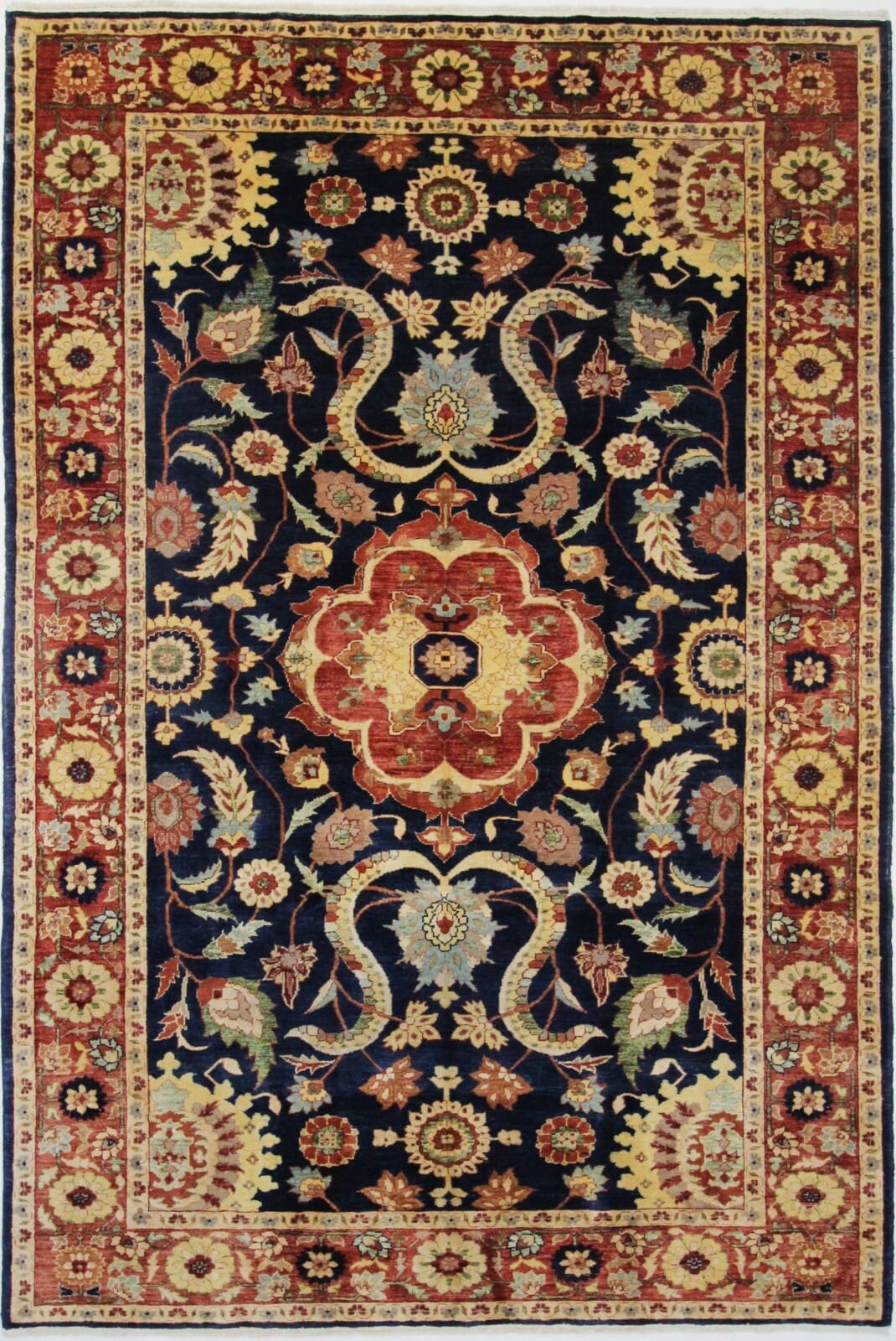 Original Pakistan Teppich Ziegler 300x200 cm – Handgeknüpft