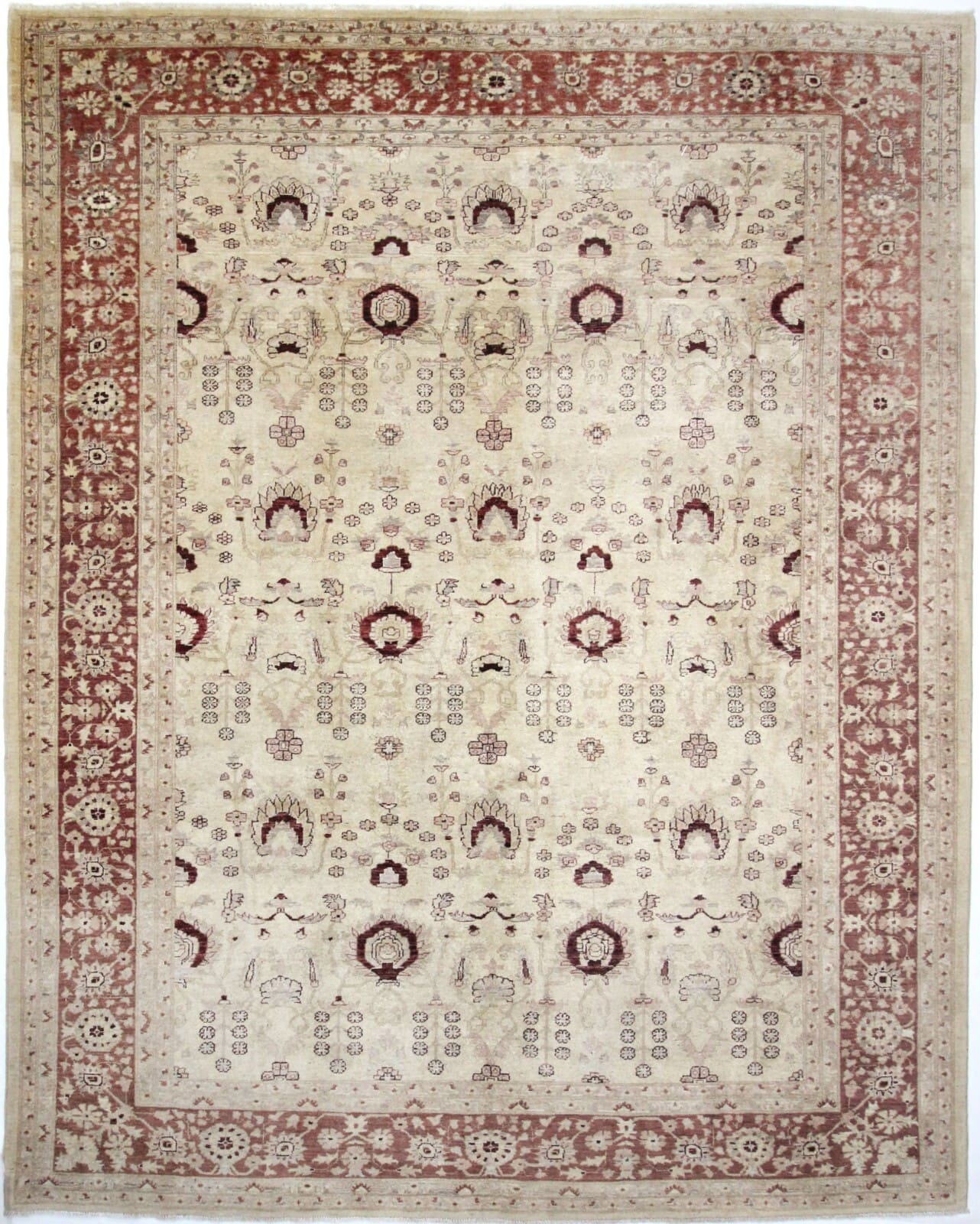 Original Pakistan Teppich Ziegler 357x285 cm, Modern Style, handgeknüpft