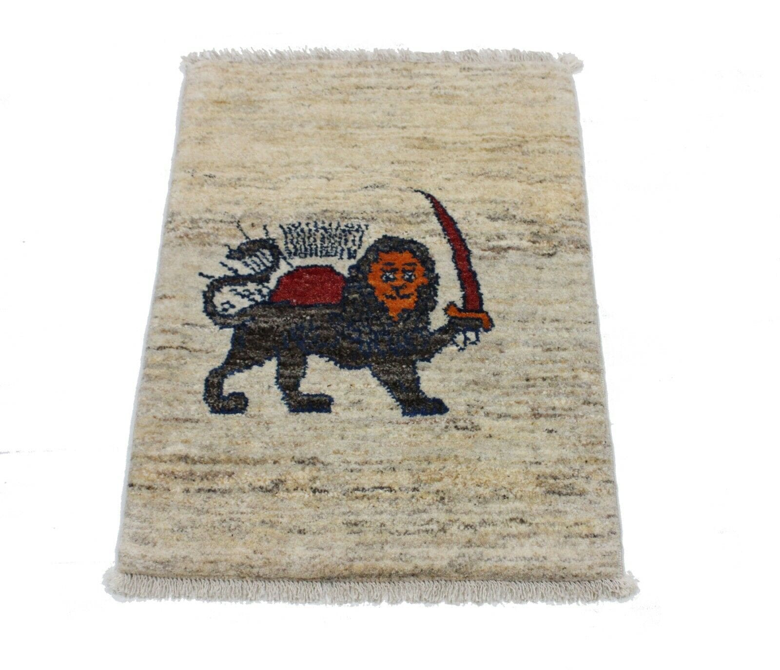 Original Perserteppich Gabbeh Ghashghai 89x61 cm - handgeknüpft