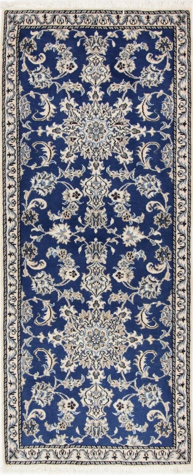 Original Perserteppich Nain 192x77 cm - handgeknüpft, Top Zustand